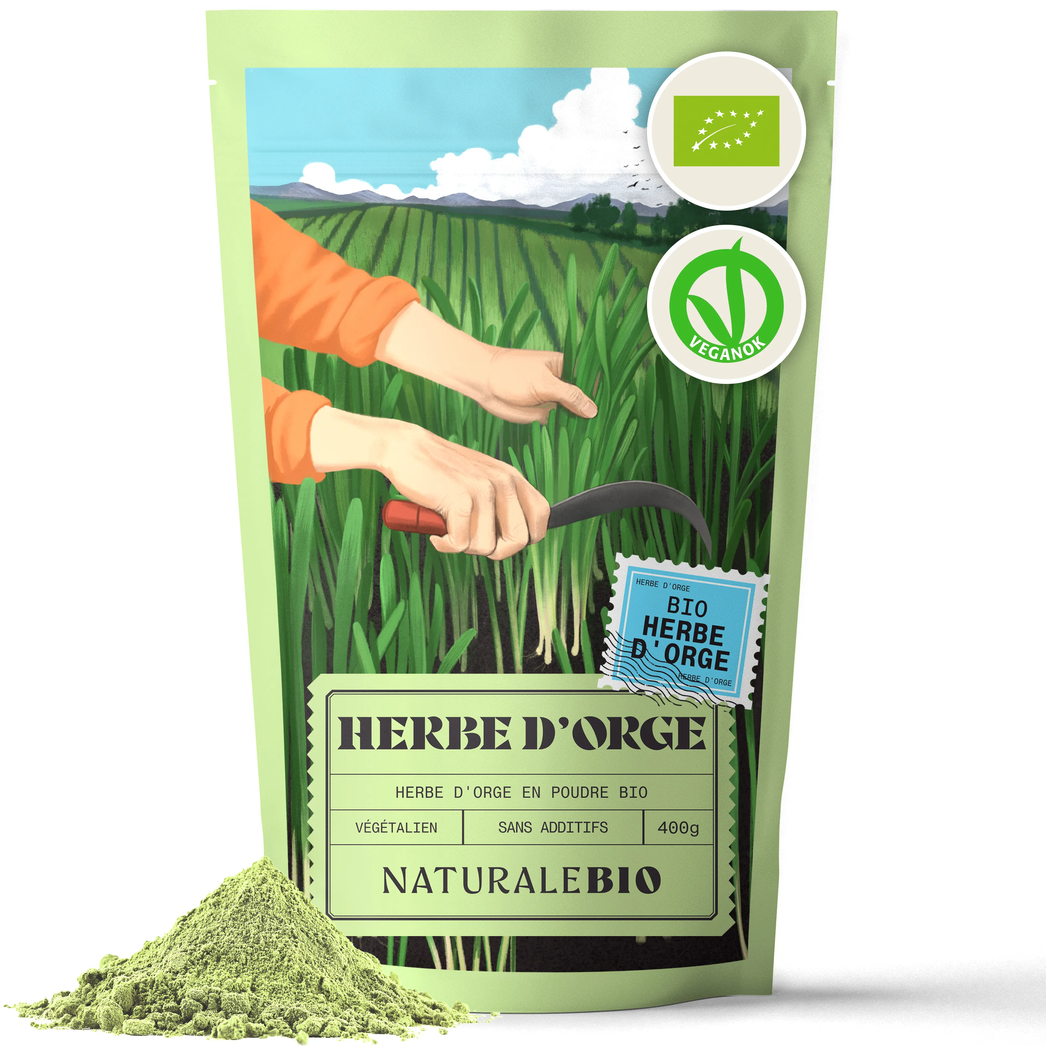 Poudre D'herbe D'orge Bio 5 Kg - Qualité Crue, Sans OGM - Buxtrade - En Comprimés - Produit Neuf