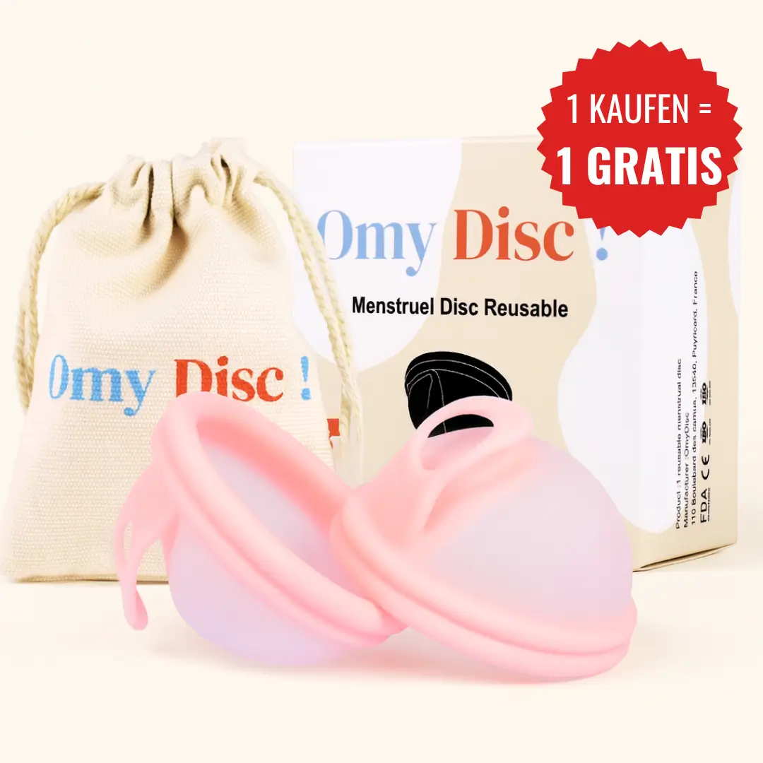 Menstruationsscheibe mit Lasche