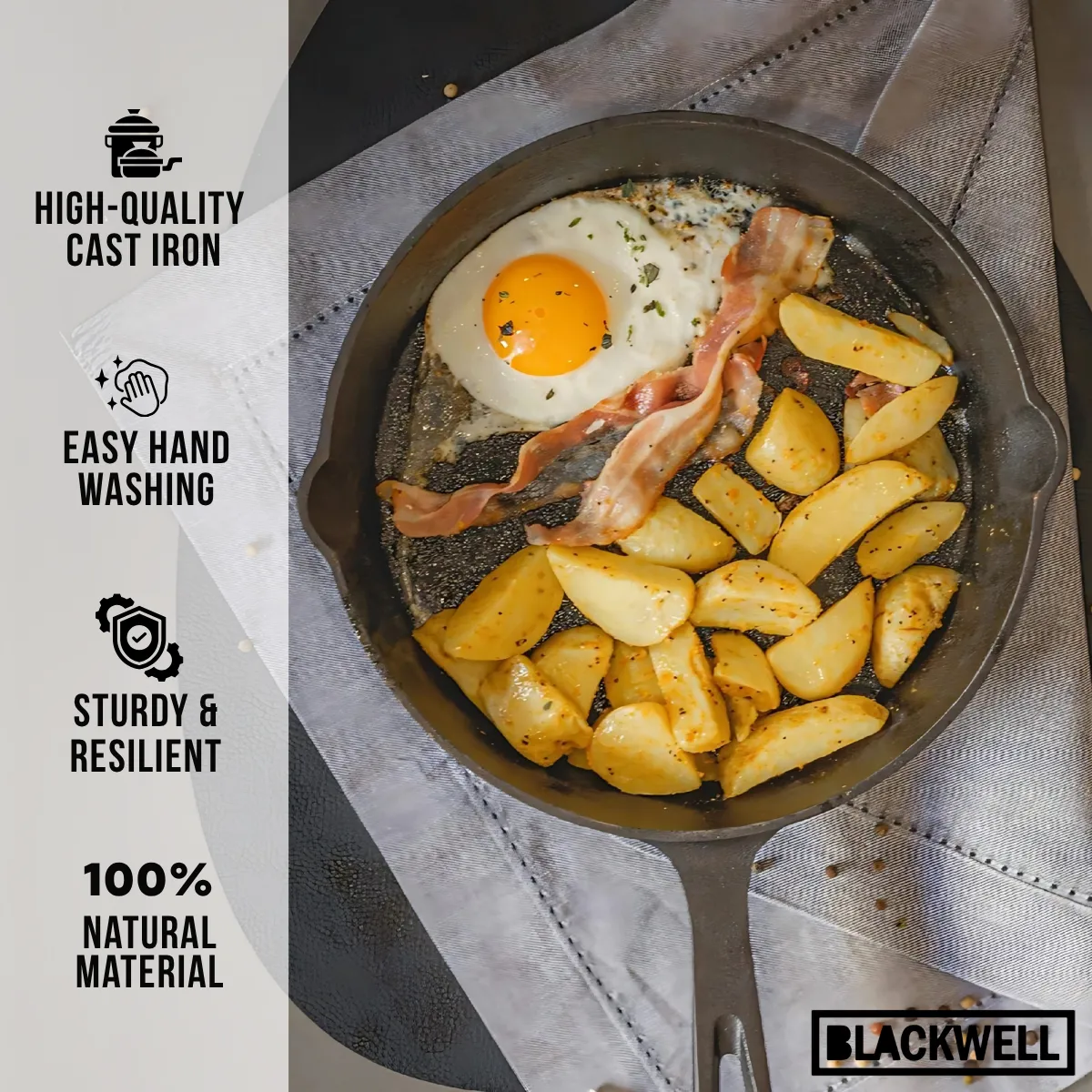 Blackwell Dutch Oven BBQ set Cast Iron Casserole Lifter