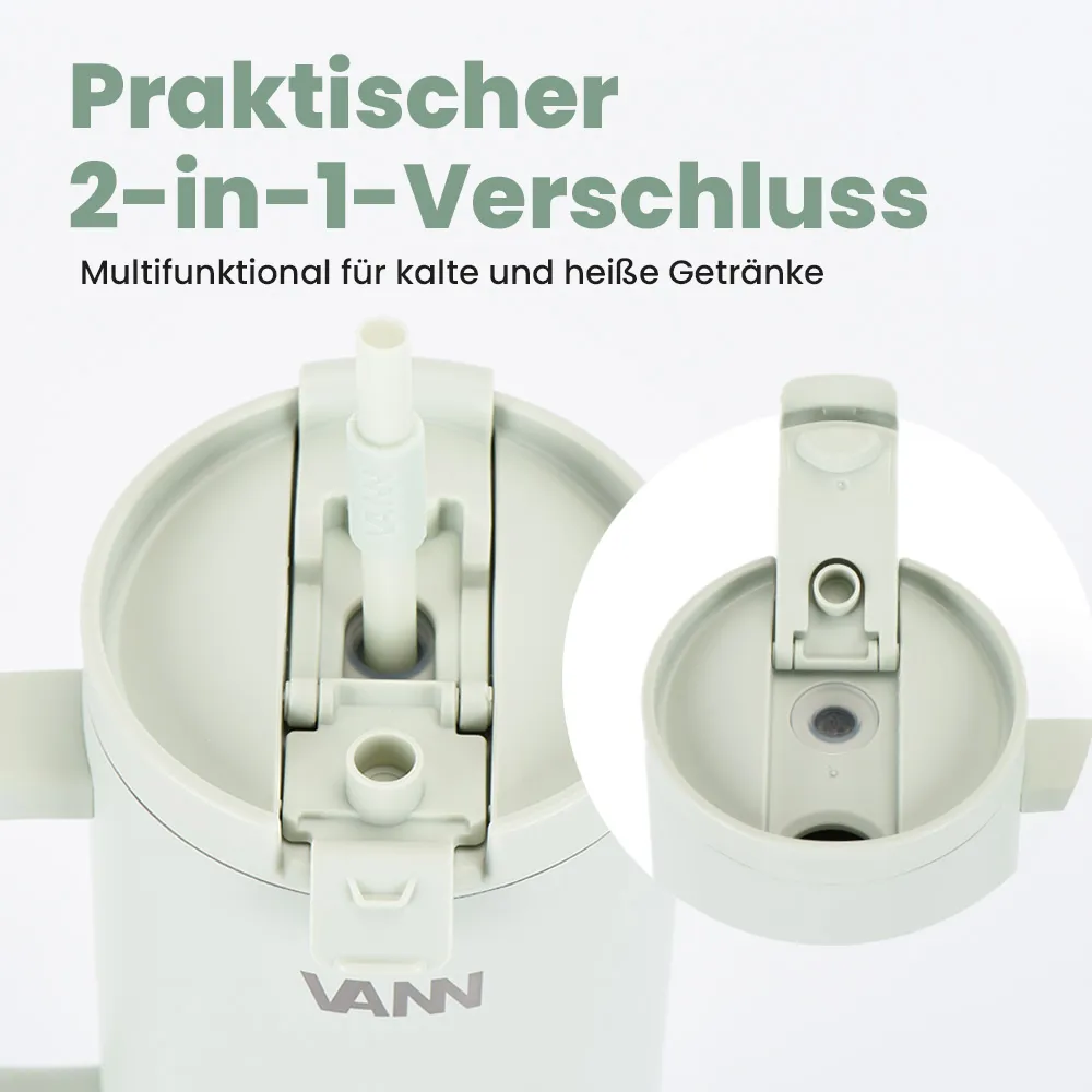 Suchen Sie einen Trinkbecher aus Edelstahl mit Strohhalm? VANN One Becher