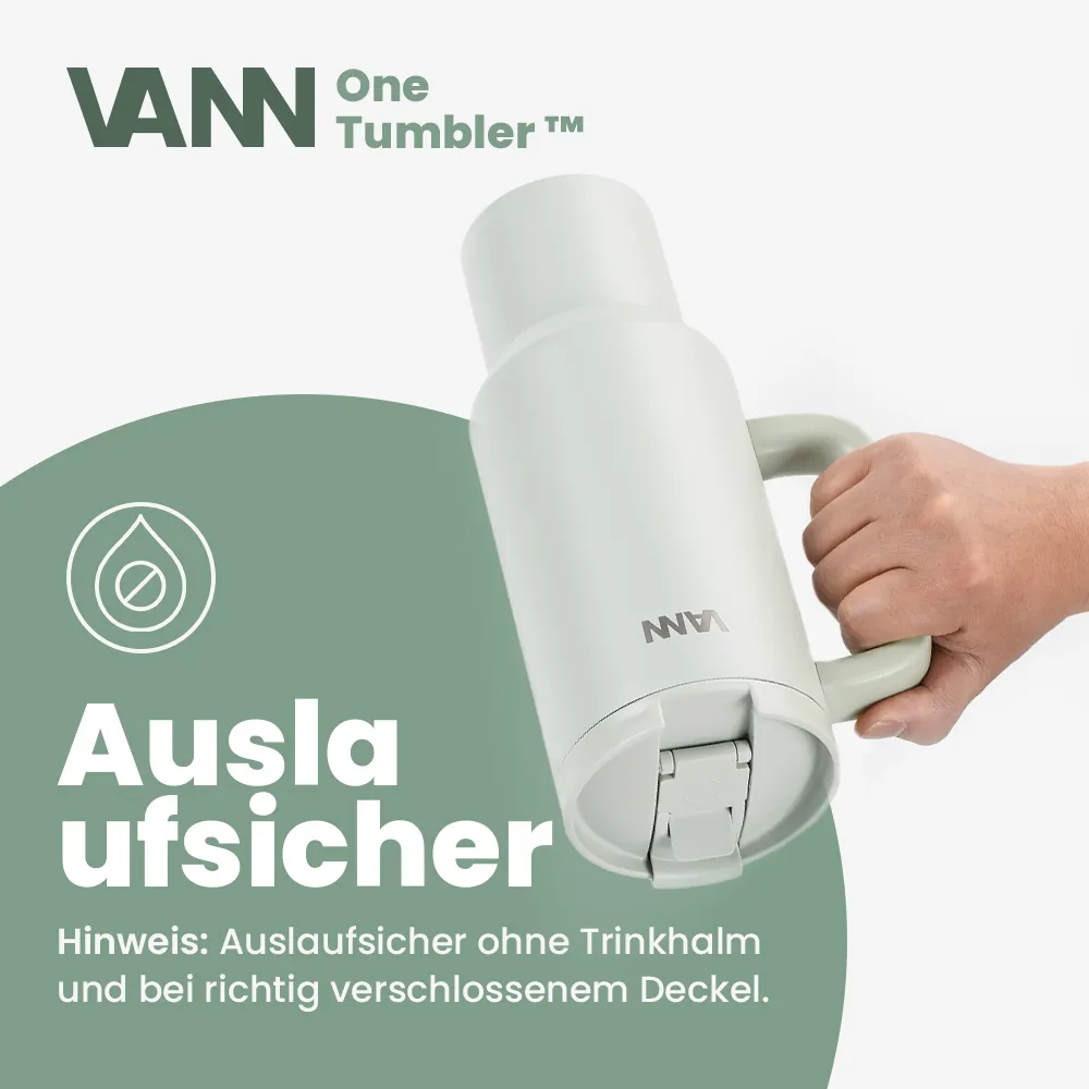 Suchen Sie einen Trinkbecher aus Edelstahl mit Strohhalm? VANN One Becher