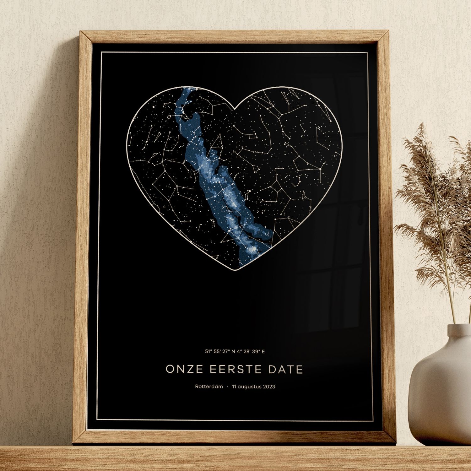 Sterrenkaart voor Valentijnsdag – Cadeau voor vrouwen, image size:1500x1500