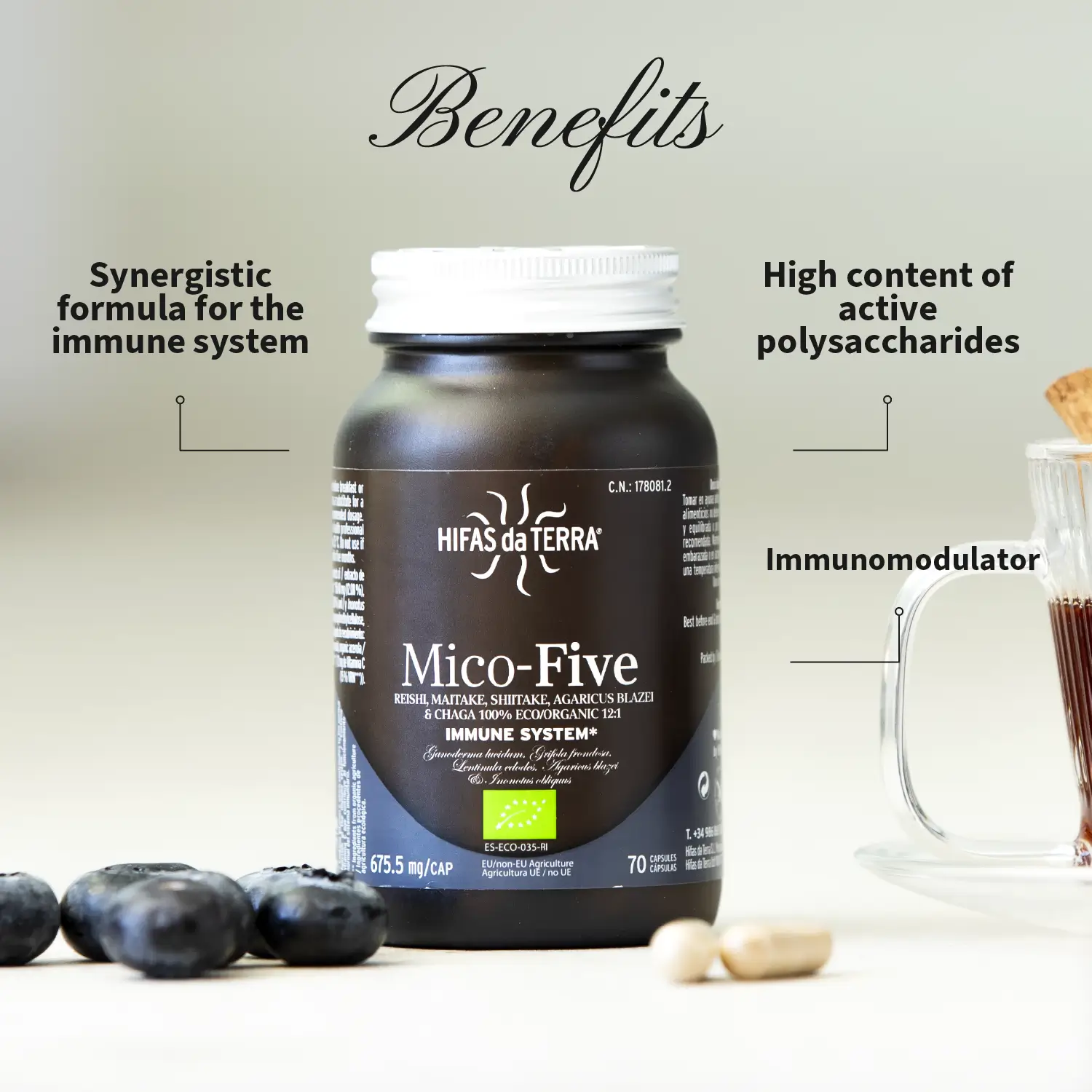 Mico Five + vitC! Enliven the immune system | Hifas da Terra