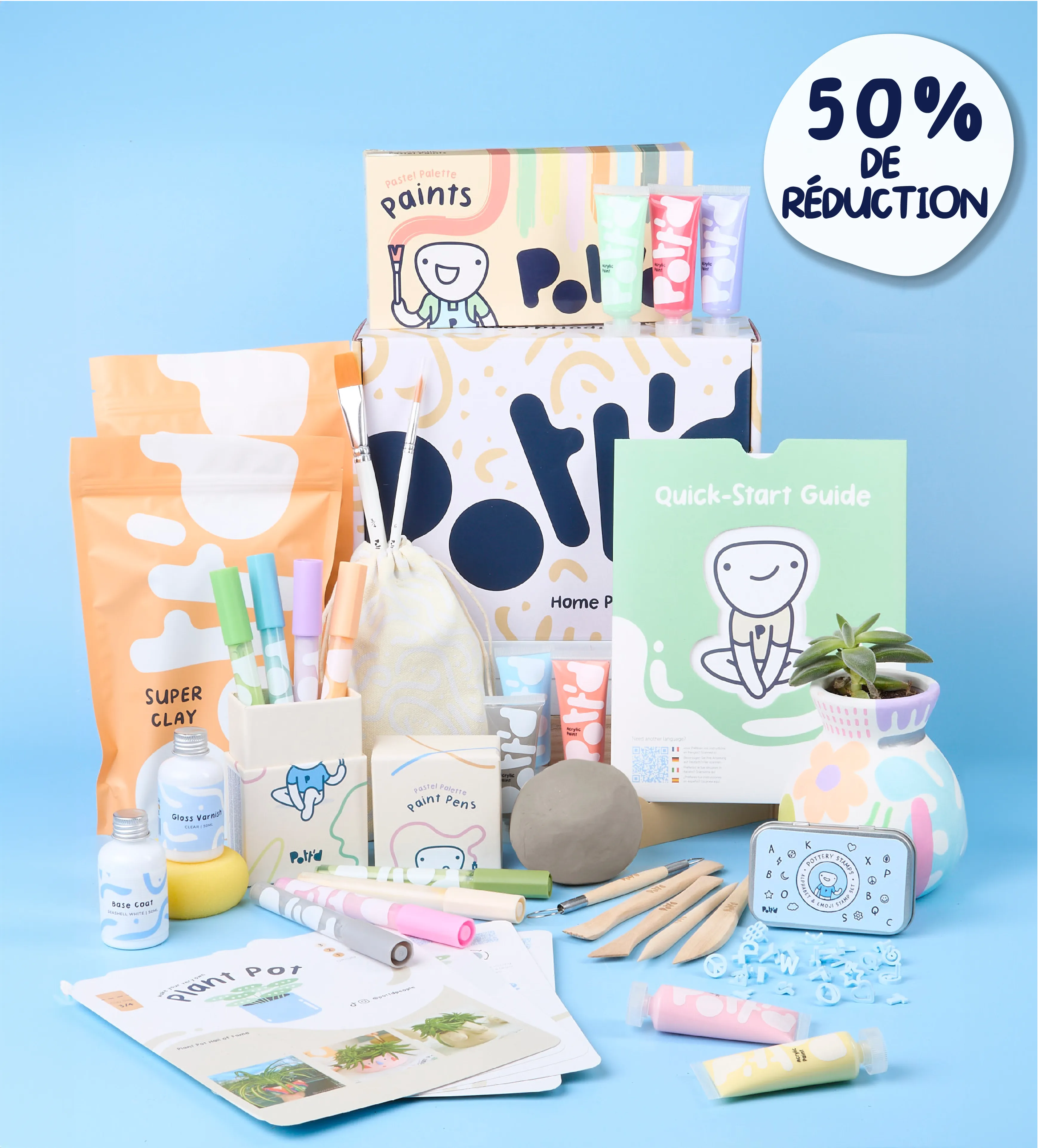 Pott'd Paintables Peindre-un-Mug Kit