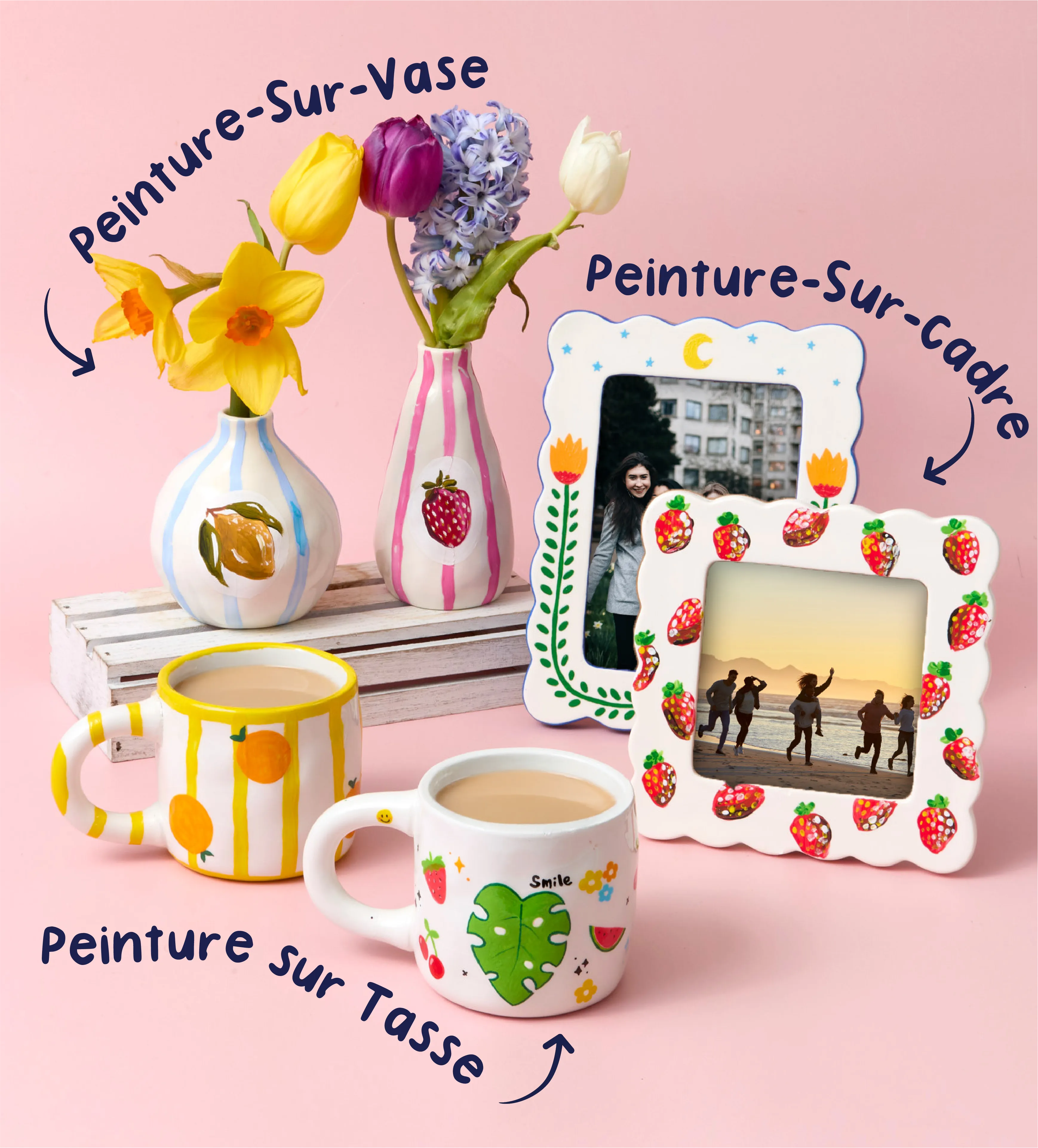 Pott’d Paintables Kit De Peinture Sur Tasse Pour Adulte