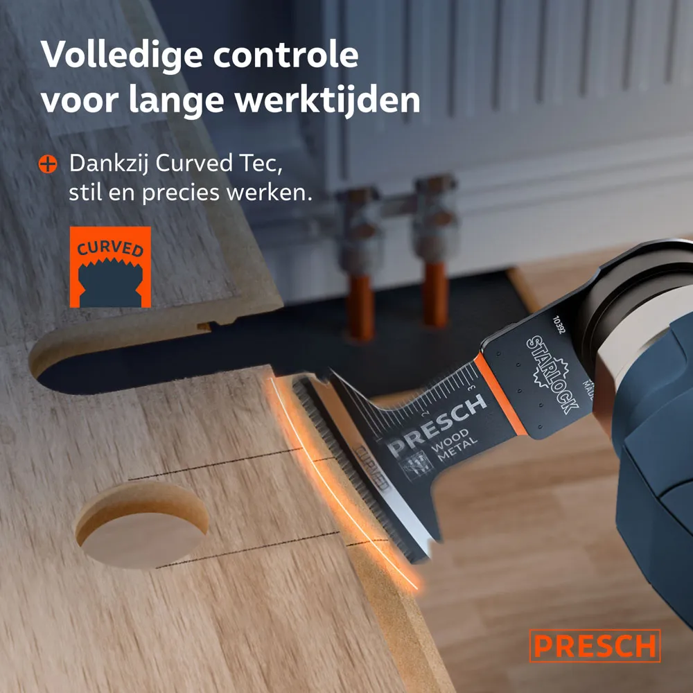 Multitool invalzaagblad voor hout en metaal 40x65mm » Scherp en