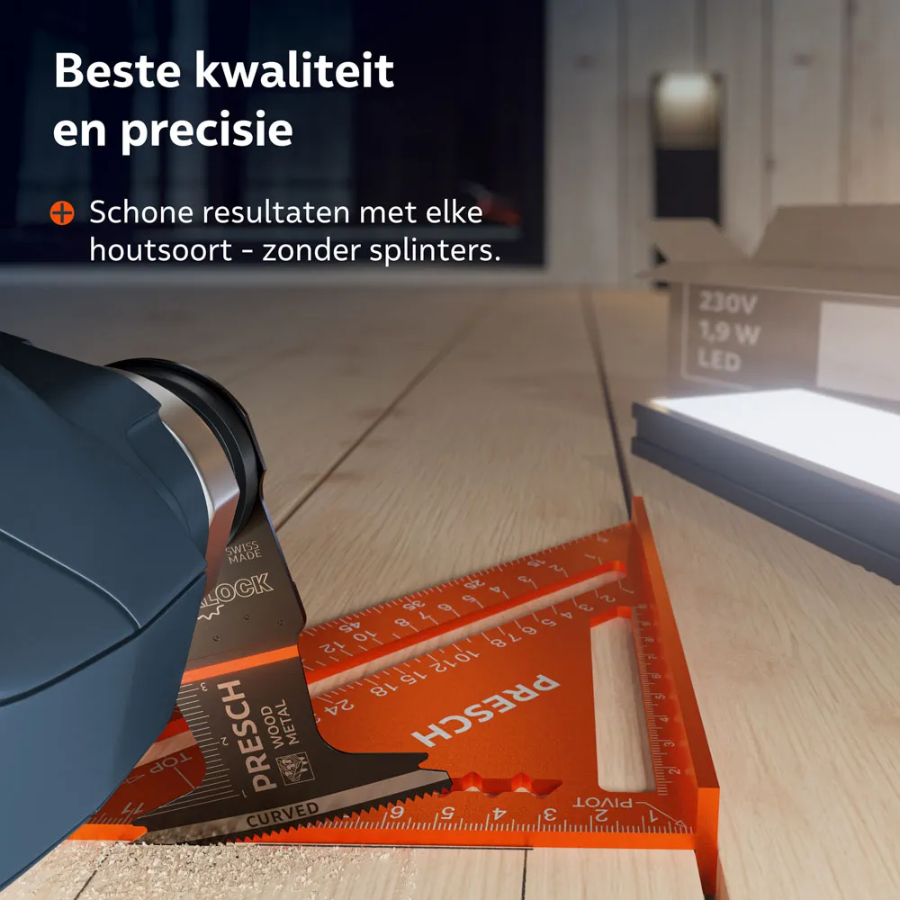 Multitool invalzaagblad voor hout en metaal 40x65mm » Scherp en