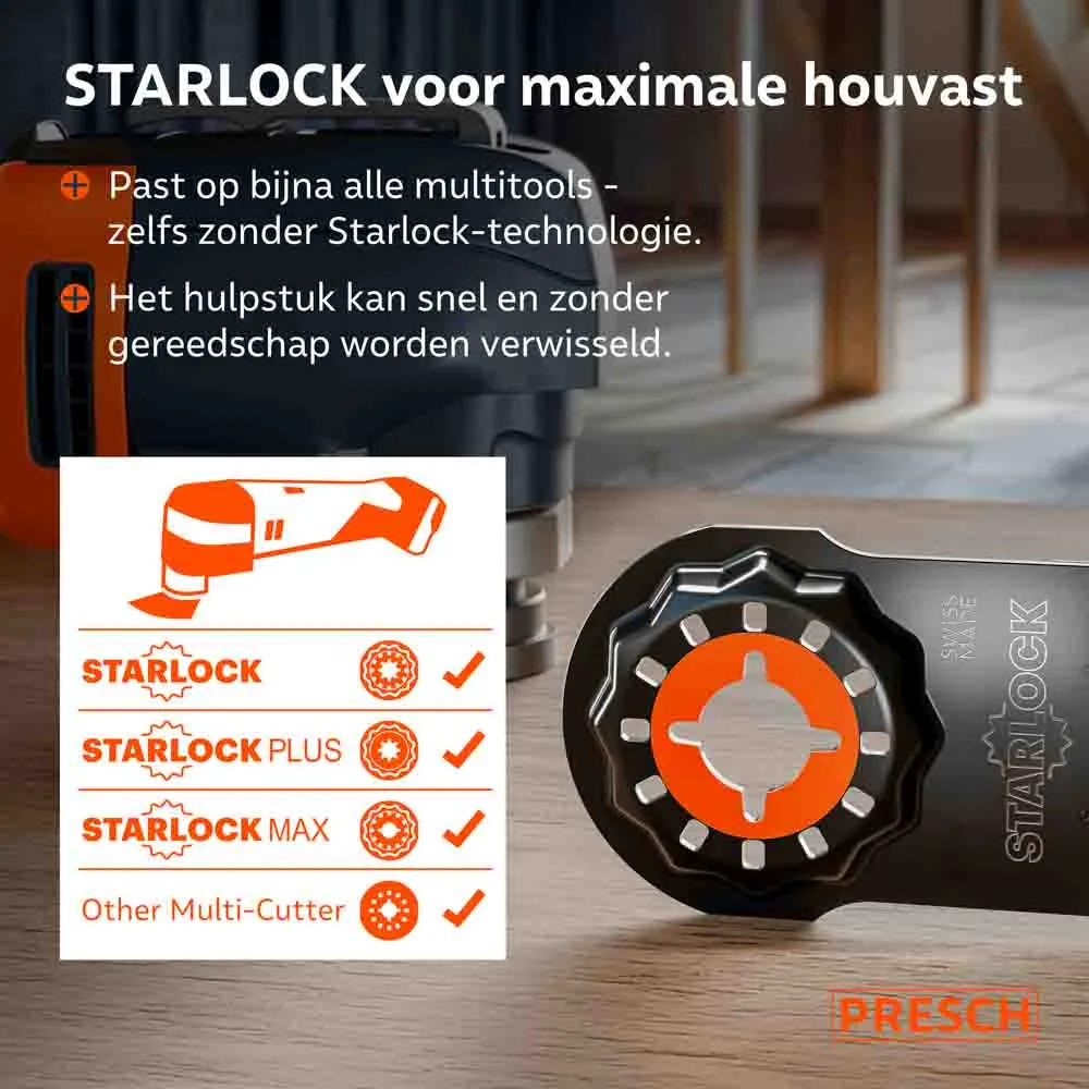 Multitool invalzaagblad voor hout en metaal 40x65mm » Scherp en