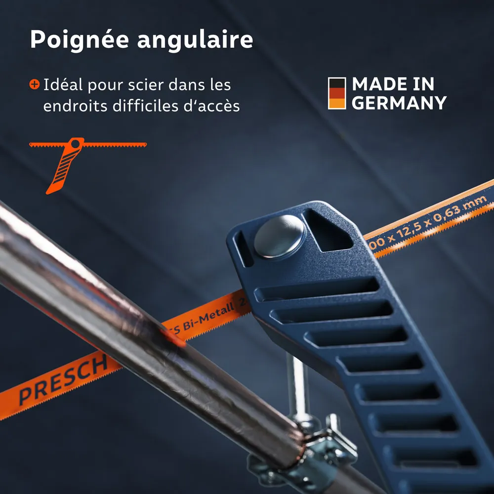 Mini scie à métaux / arc de scie, 144 lames de scie incluses