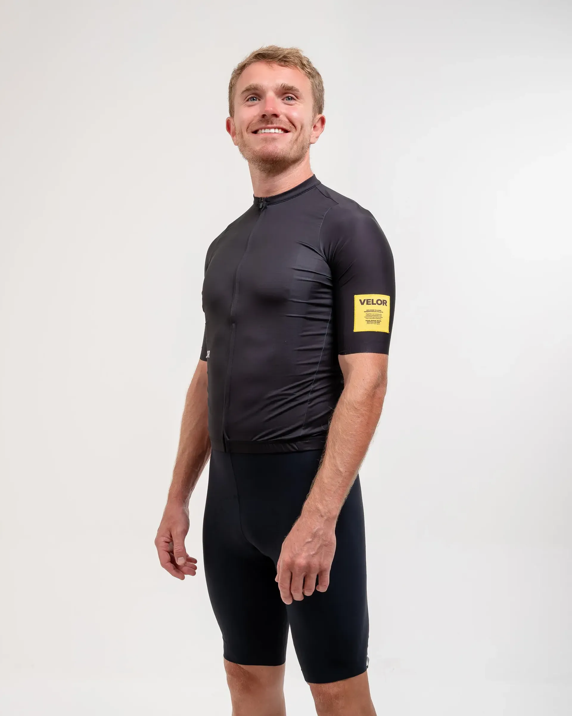 Maillot De Cyclisme À Blocs De Couleurs Manches Courtes